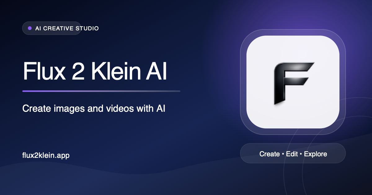 Flux 2 Klein AI screenshot