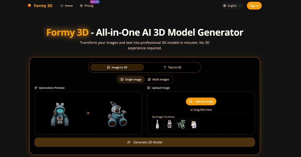 Formy 3D screenshot