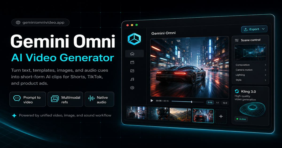 Gemini Omni Video Generator screenshot