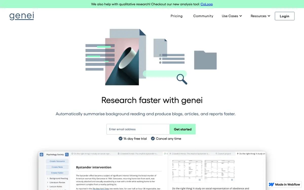 genei screenshot