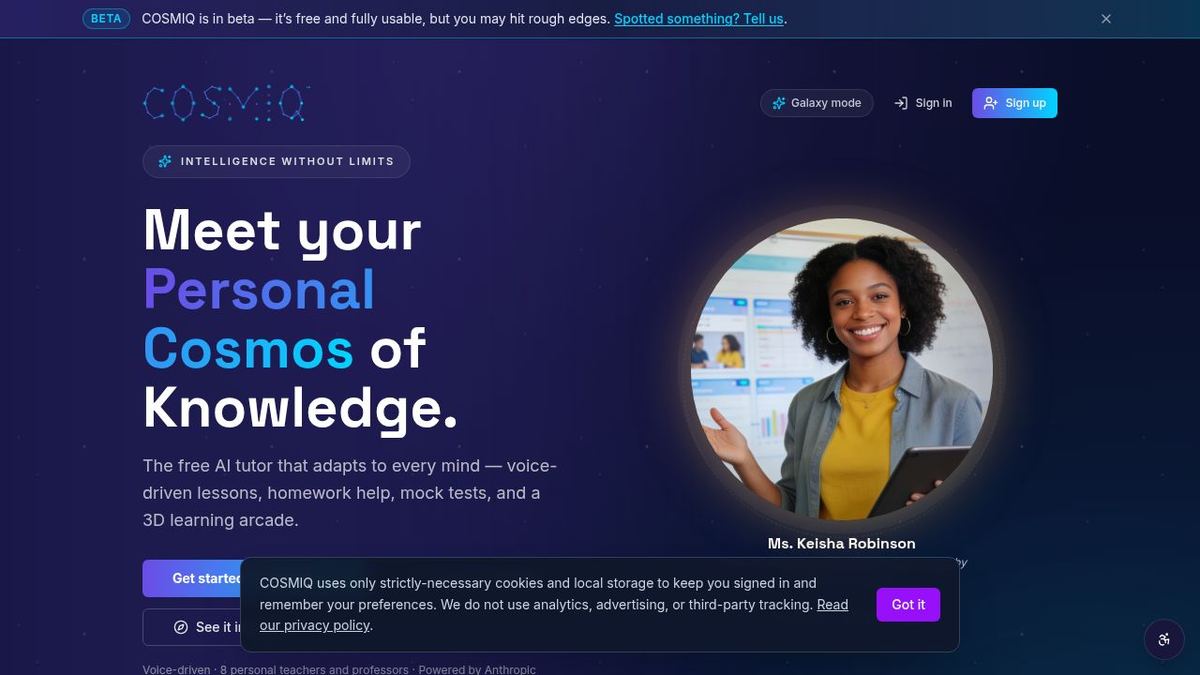COSMIQ screenshot