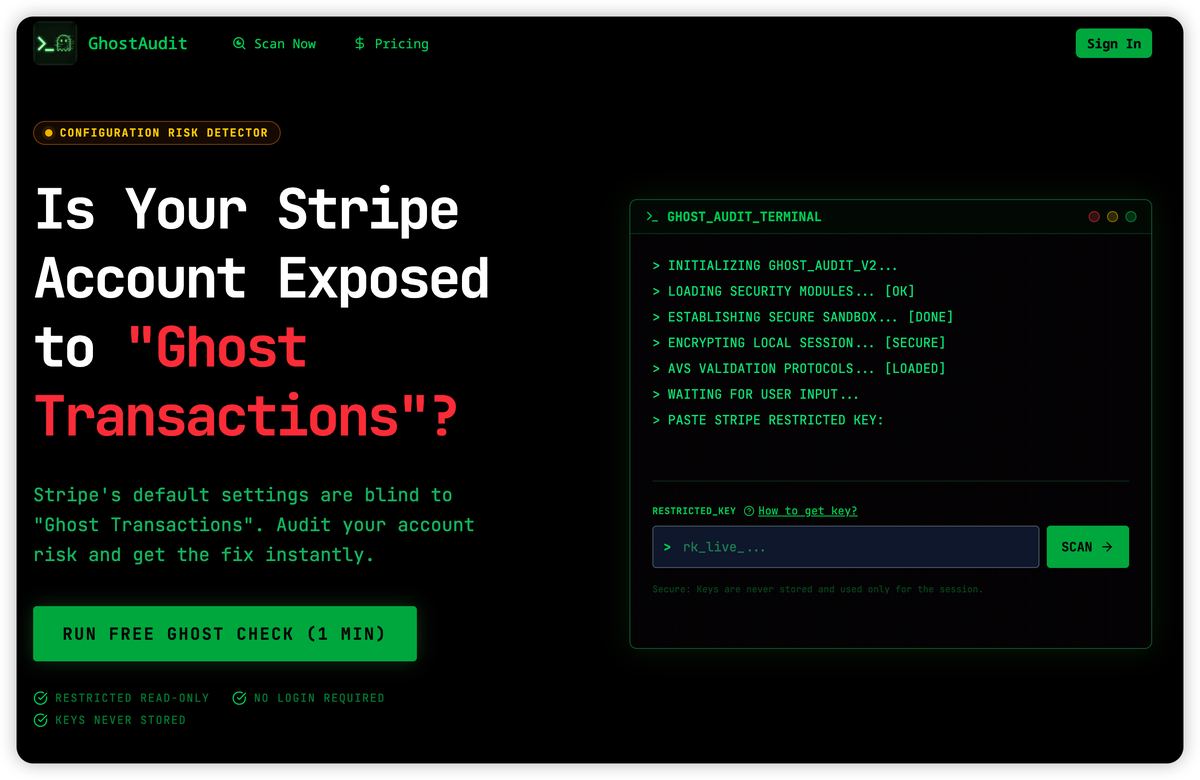 GhostAudit screenshot