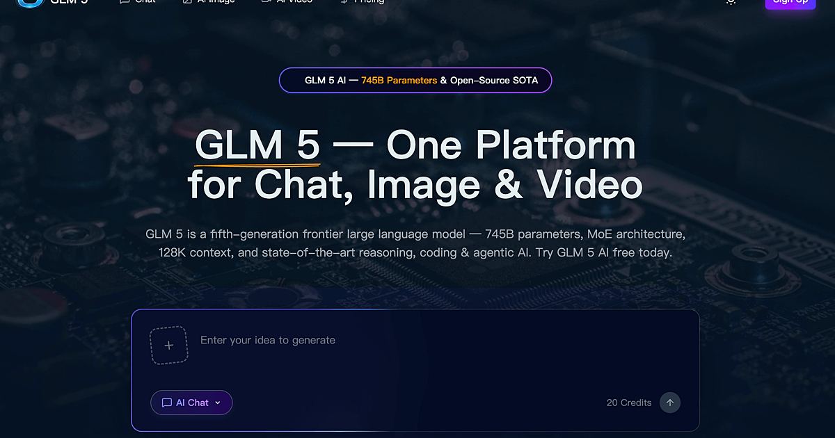 GLM 5 screenshot