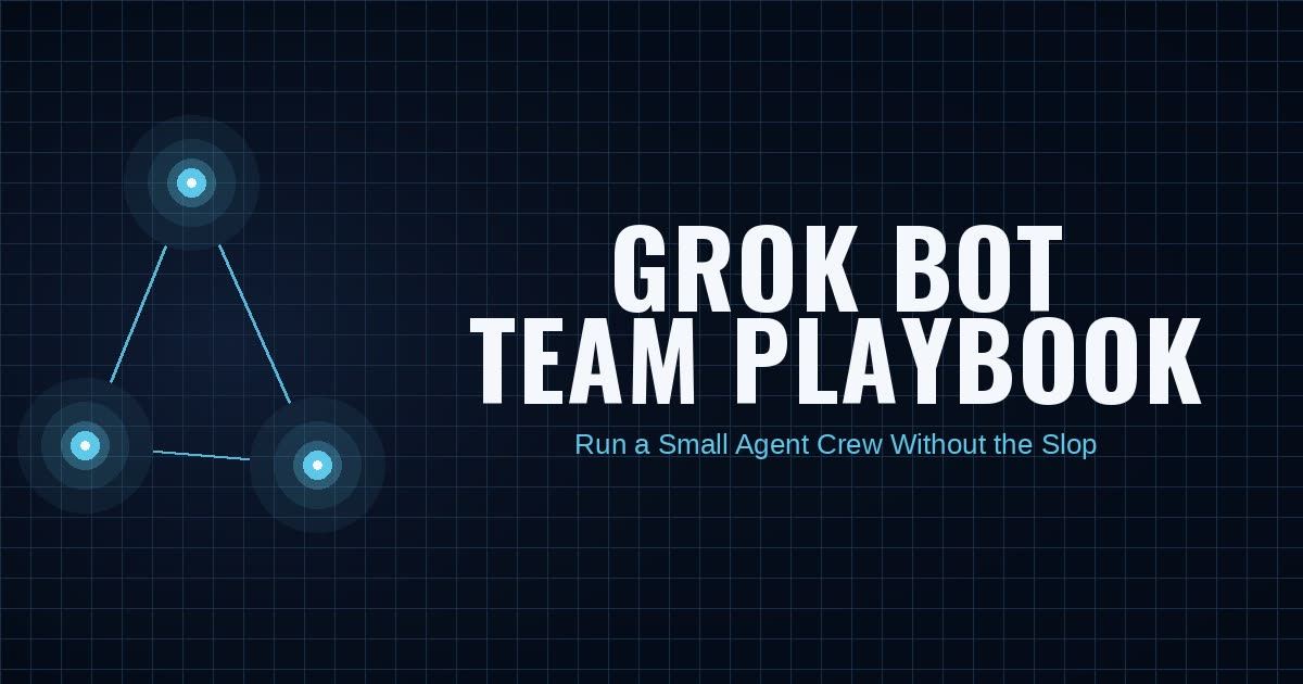 Grok Bot Playbook screenshot