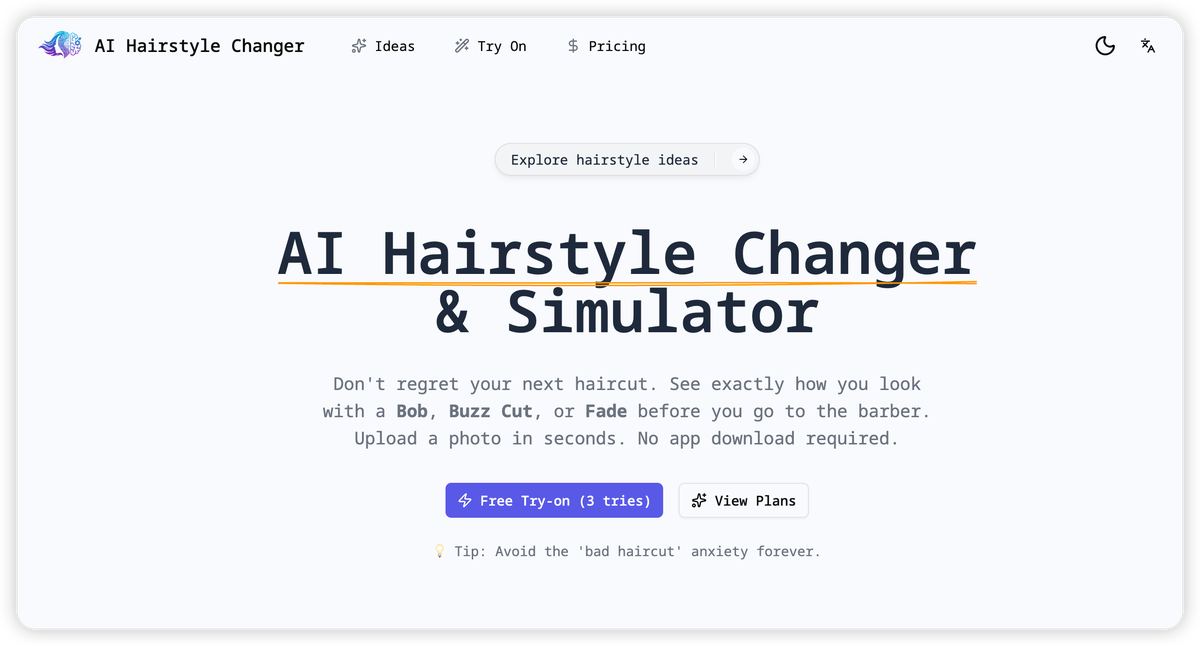 AI Hairstyle Changer screenshot