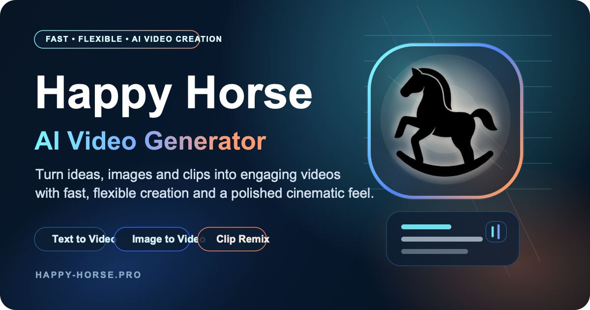 Happy Horse | AI Video Generator screenshot