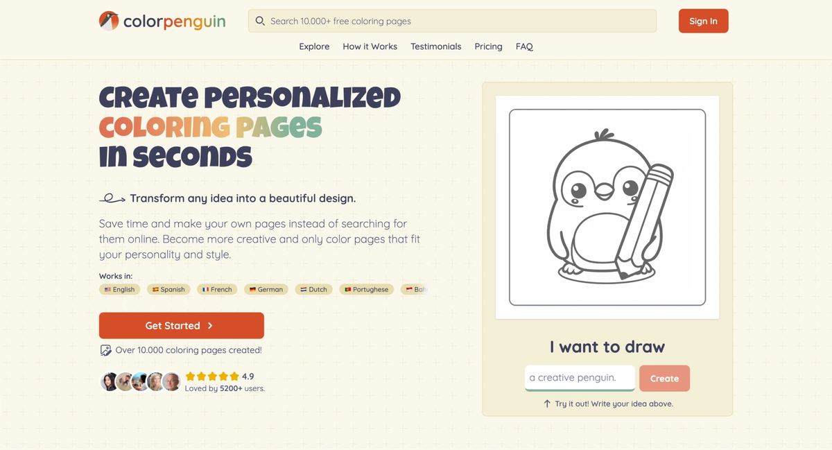 ColorPenguin screenshot