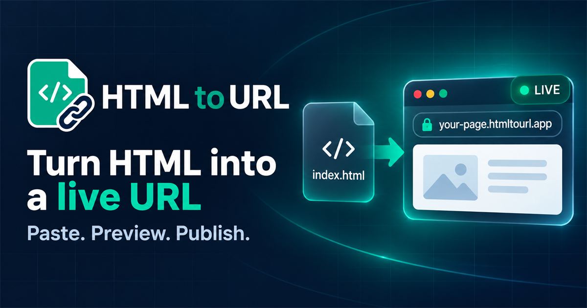 HTML to URL screenshot