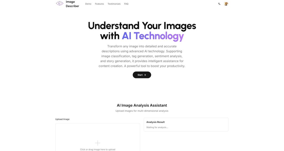 Image Describer X screenshot