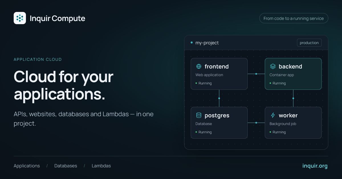 Inquir screenshot