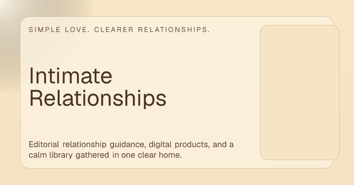 Intimate Relationships Relationship Studio screenshot