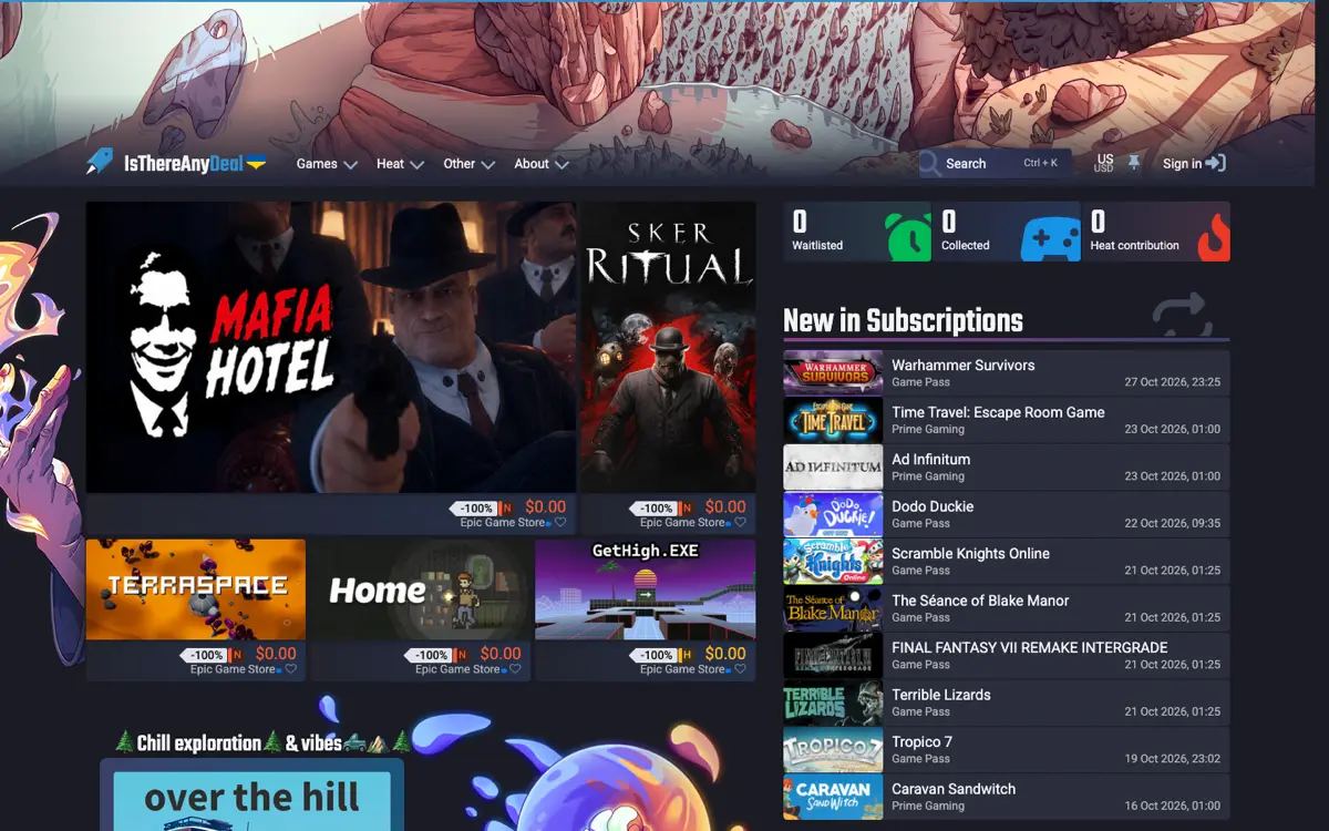 IsThereAnyDeal screenshot