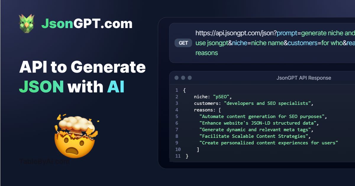 JsonGPT screenshot
