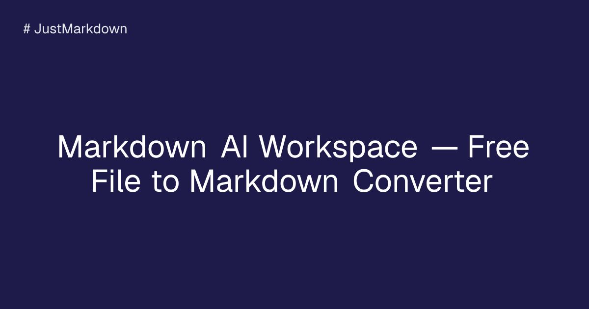 JustMarkdown screenshot
