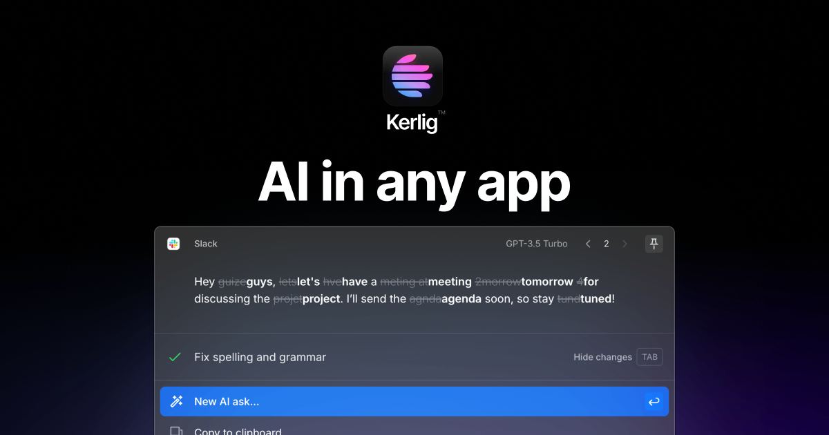 Kerlig™ - AI Writing Assistant screenshot
