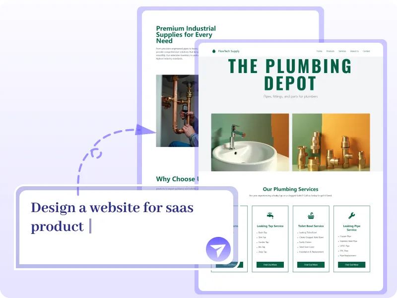 AI LandingPage screenshot