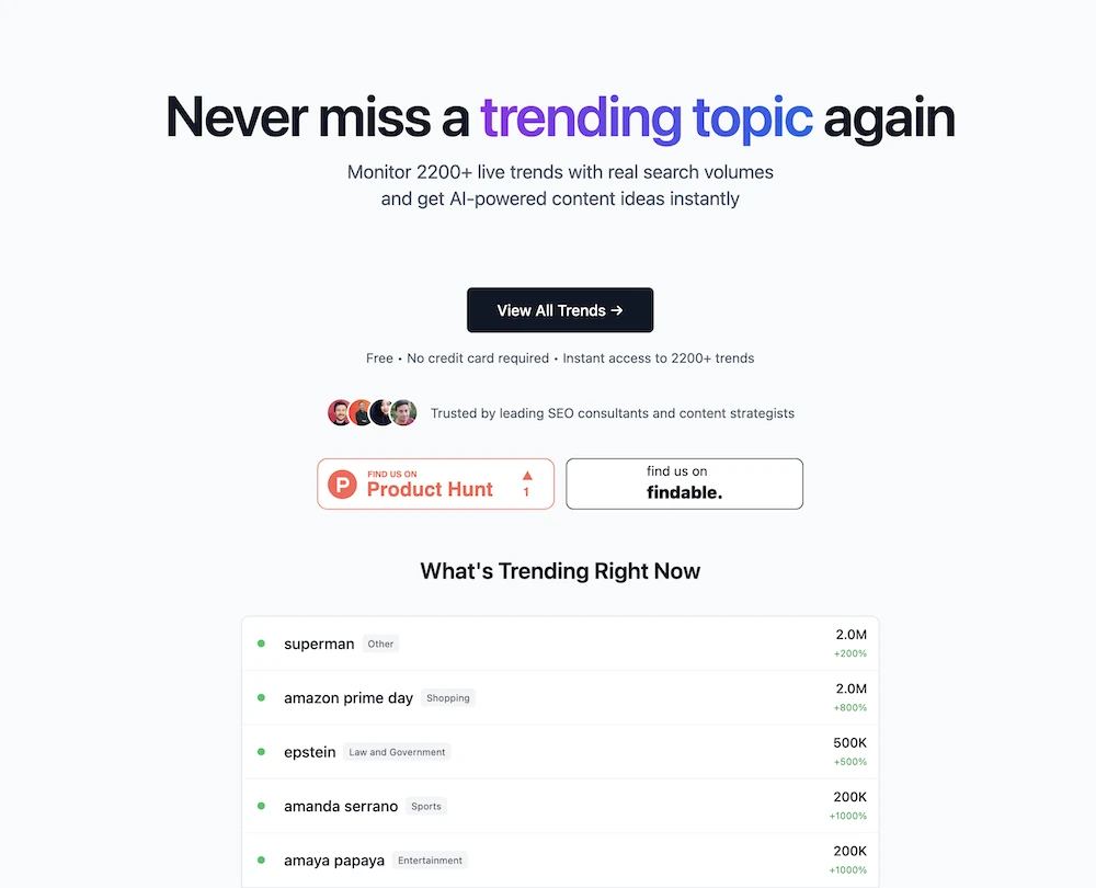Google Trends Monitor screenshot