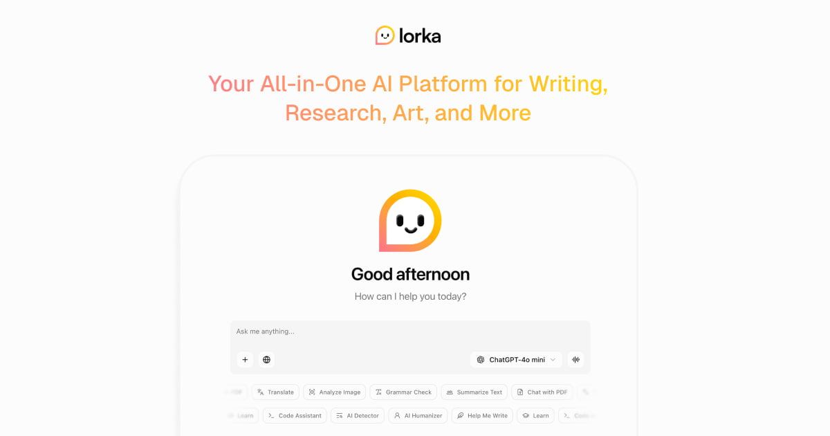 Lorka AI screenshot
