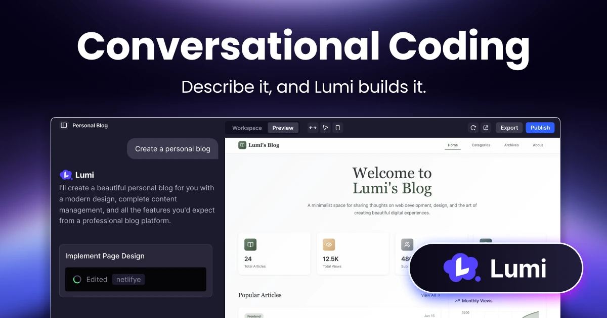 Lumi.new screenshot