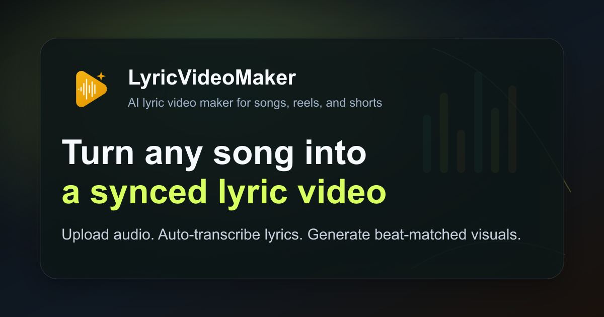LyricVideoMaker screenshot