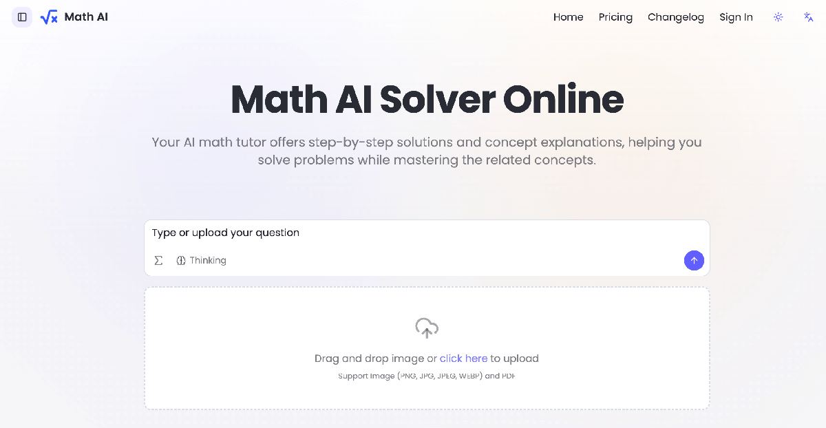 Math AI Solver screenshot