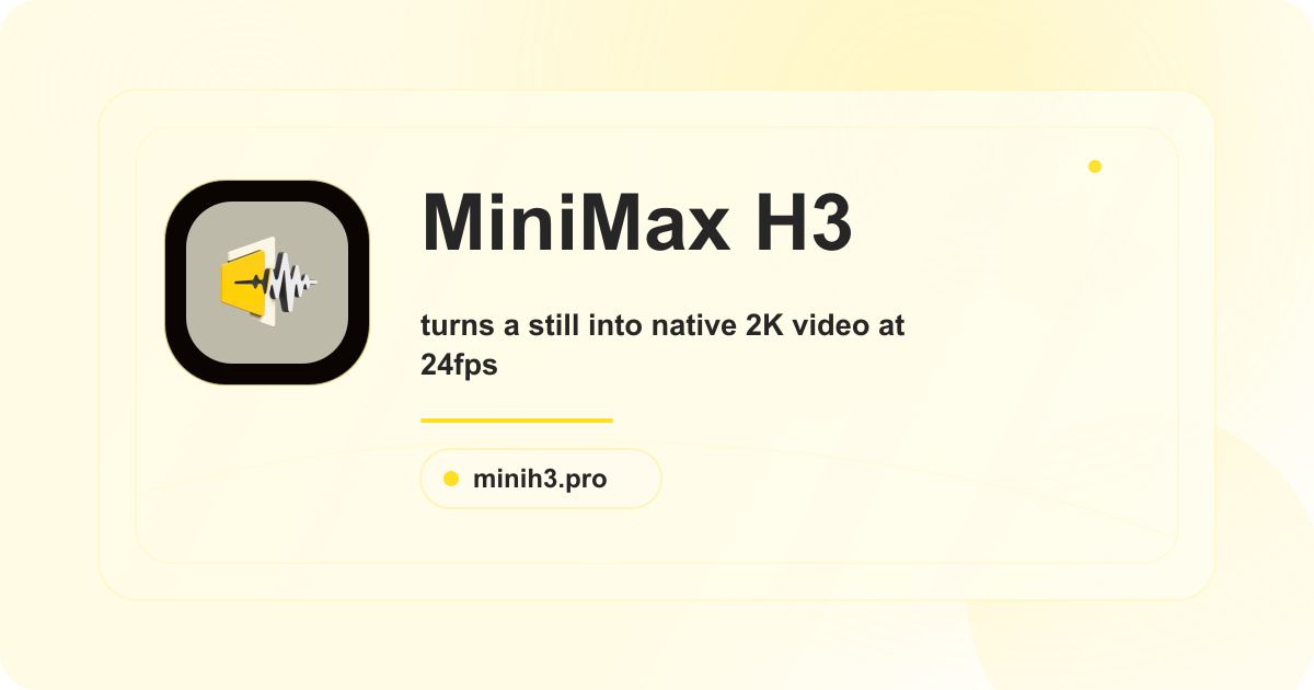 MiniMax H3 screenshot