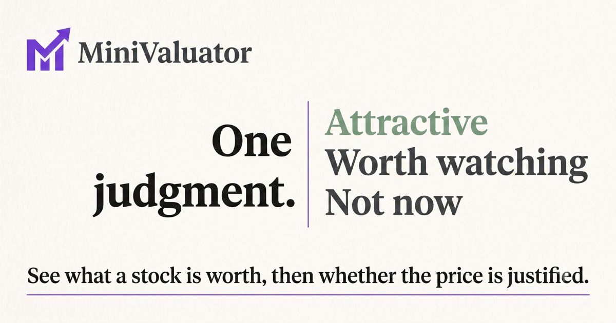 MiniValuator screenshot