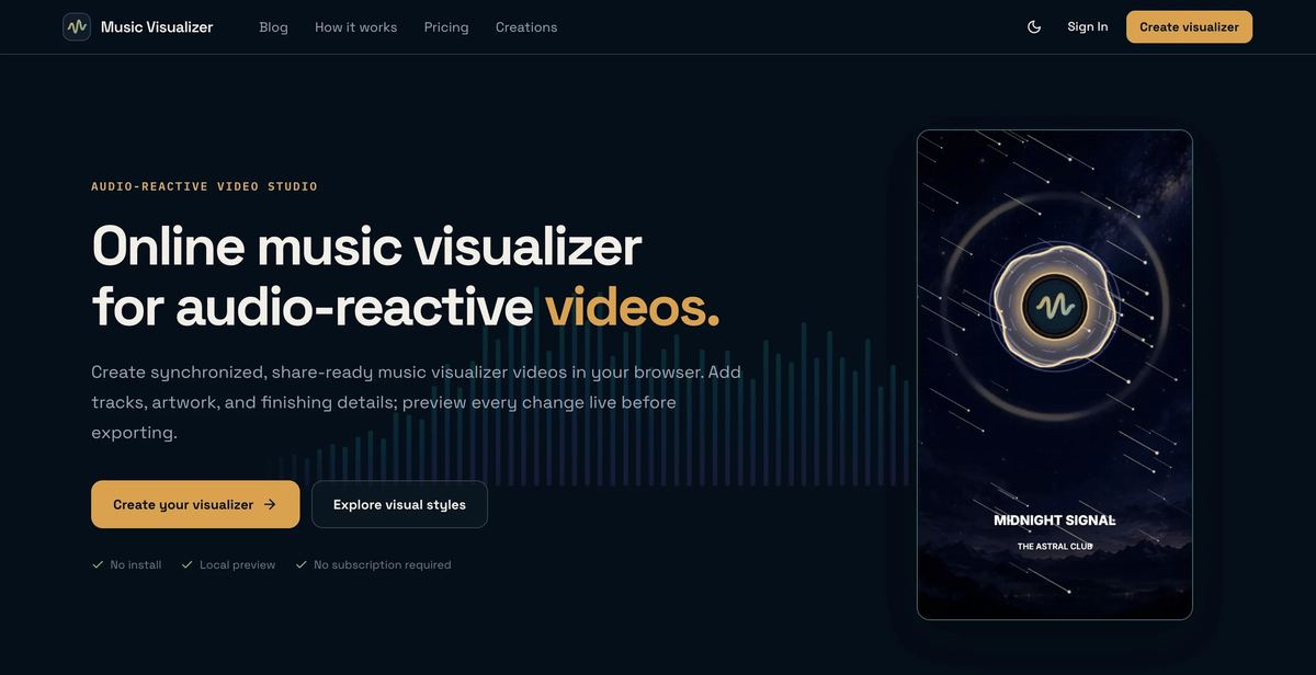 Music Visualizer screenshot