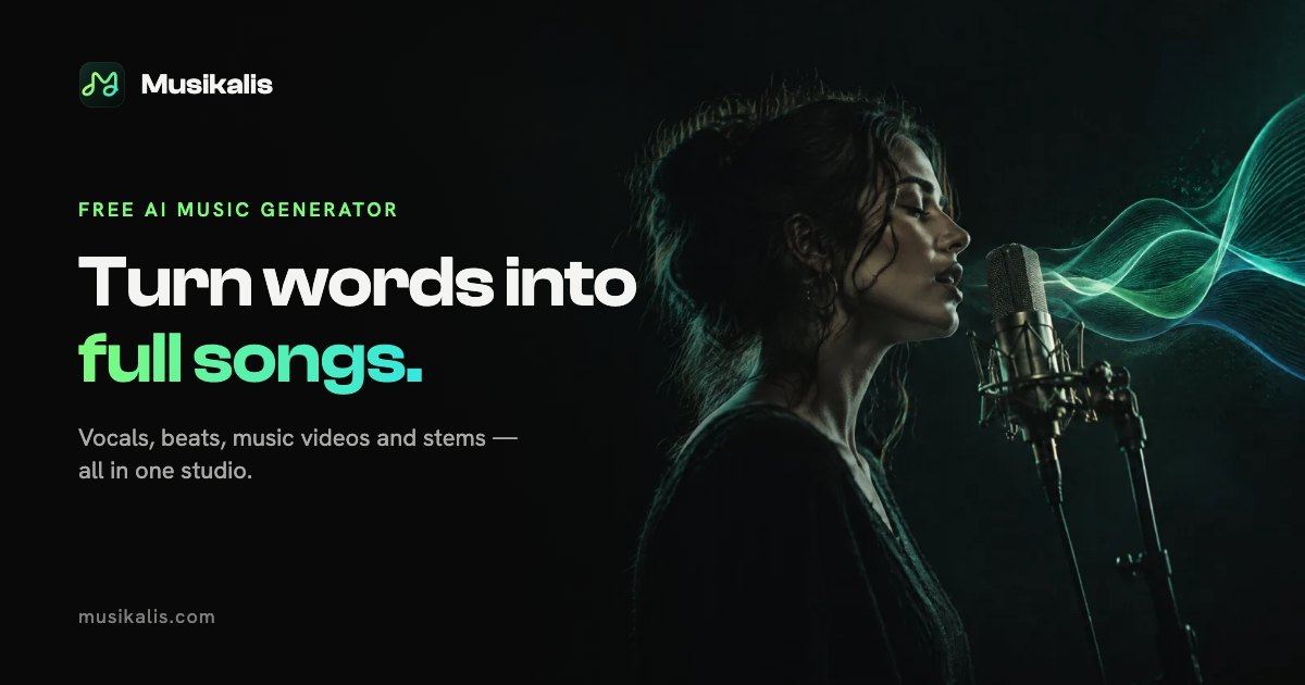 Musikalis AI Music Generator screenshot