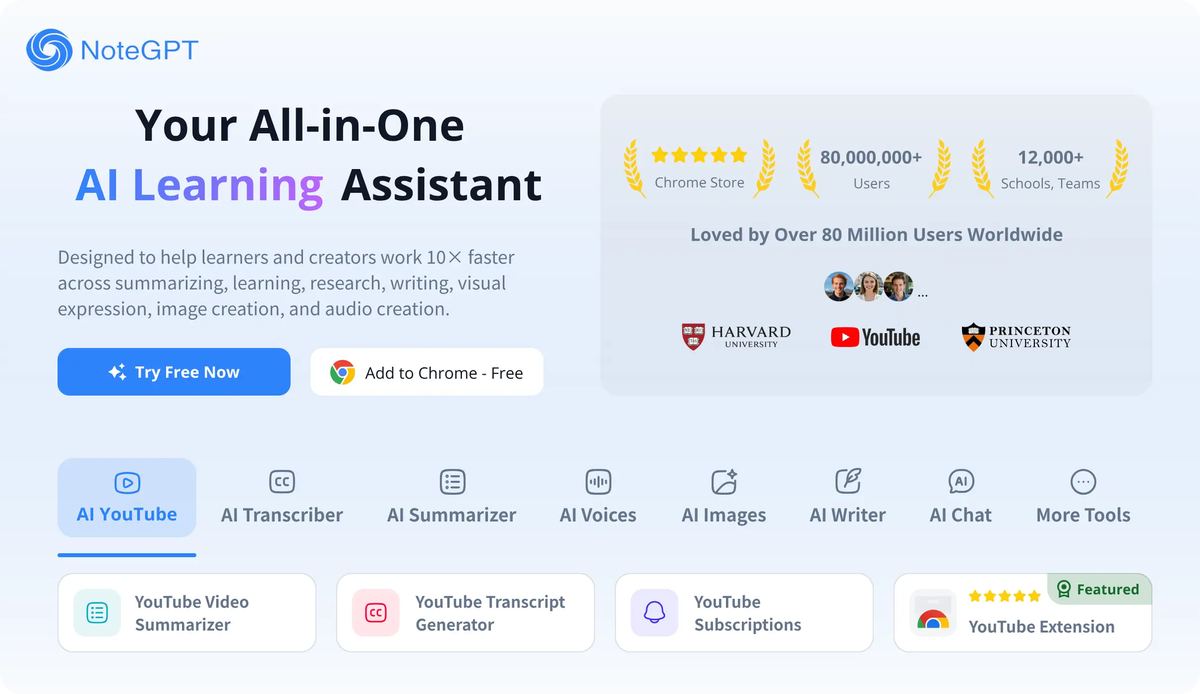 NoteGPT screenshot