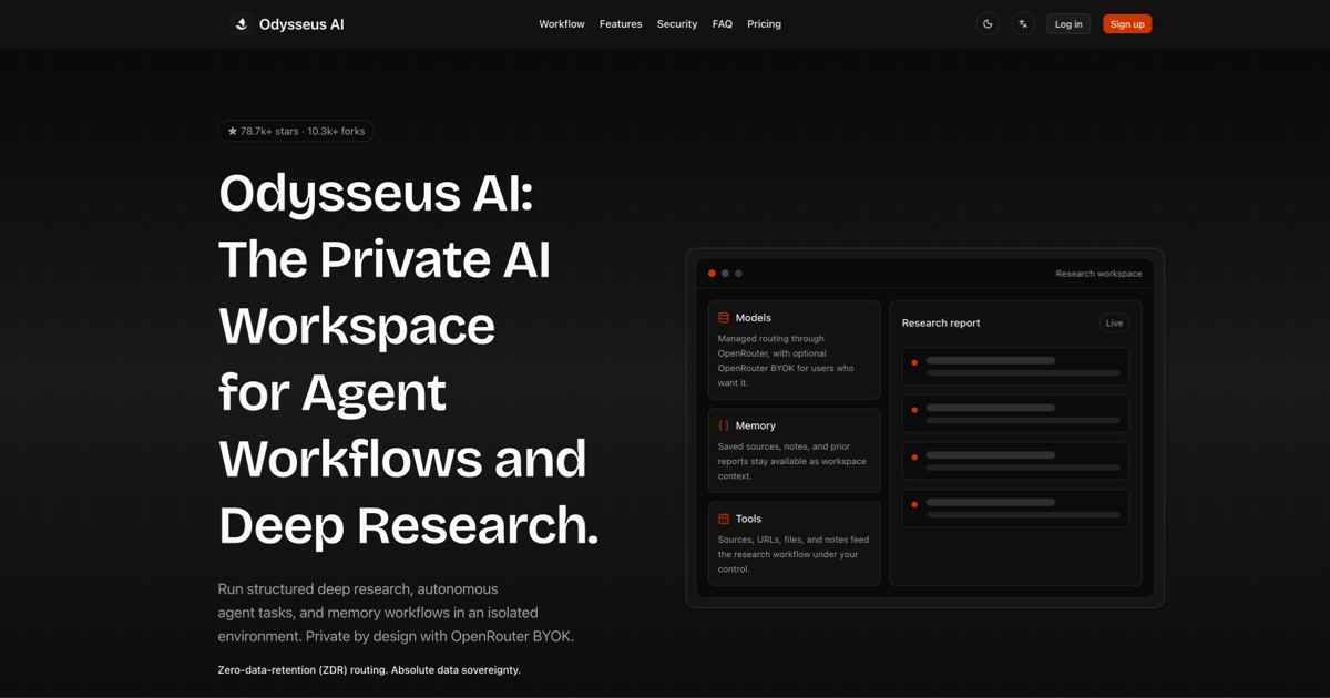 Odysseus AI screenshot