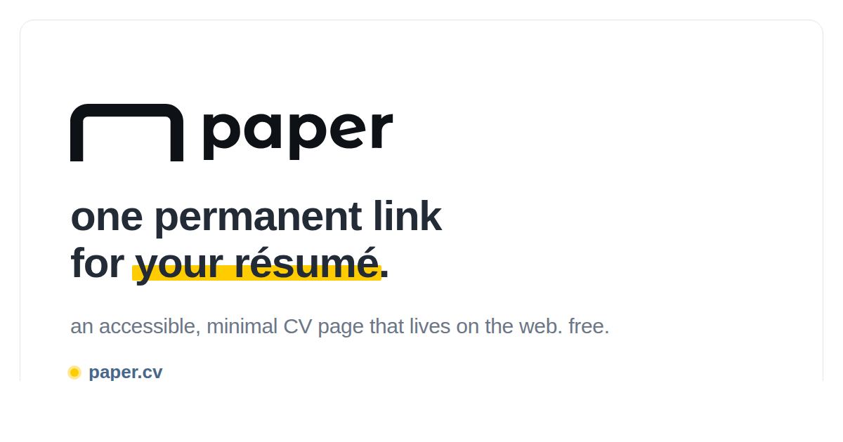 paper.cv screenshot