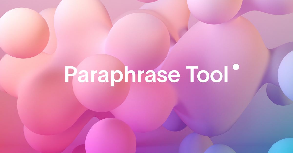 Paraphrase Tool screenshot