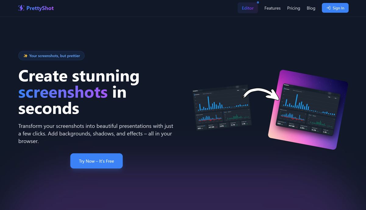 PrettyShot screenshot