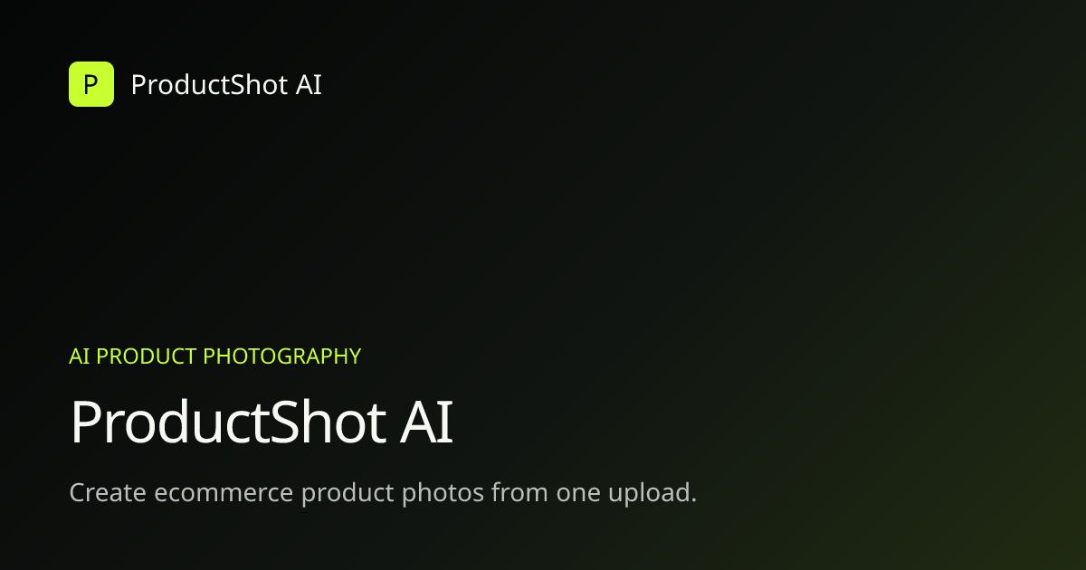 ProductShot AI screenshot