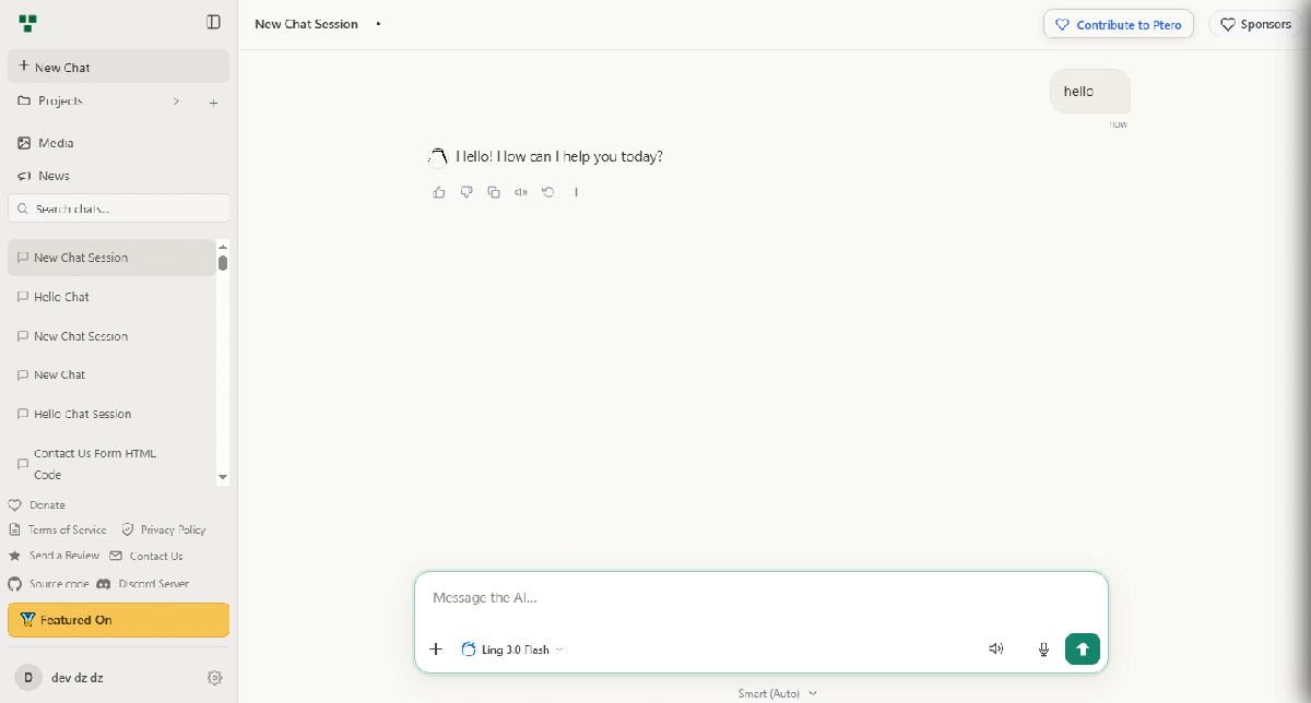 Ptero screenshot