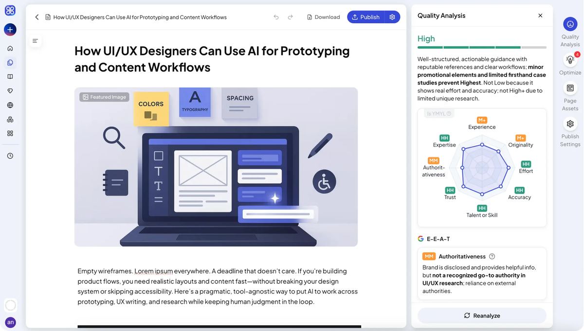 QuickCreator screenshot
