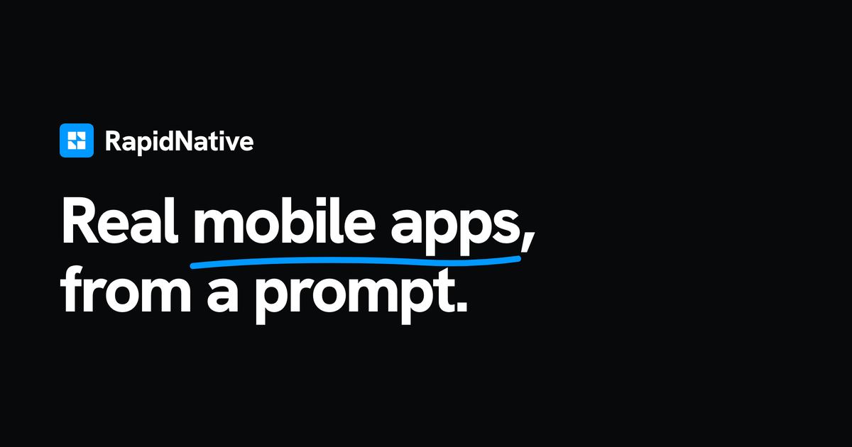 RapidNative screenshot