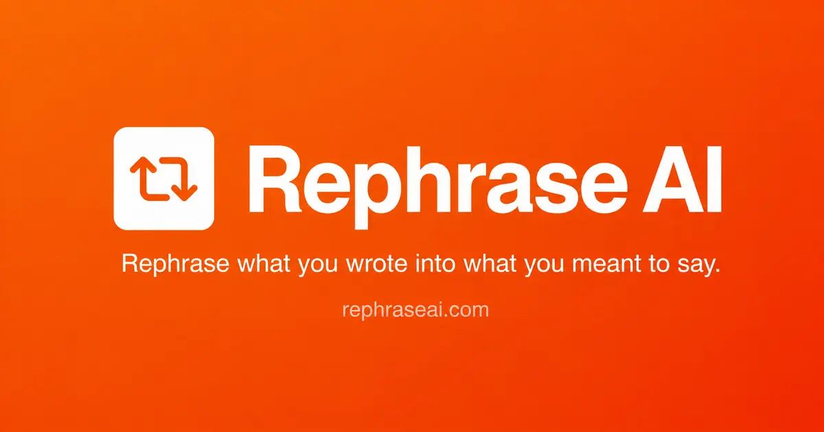 Rephrase AI screenshot
