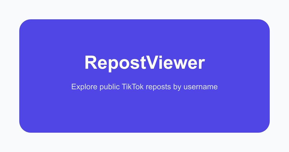 RepostViewer screenshot