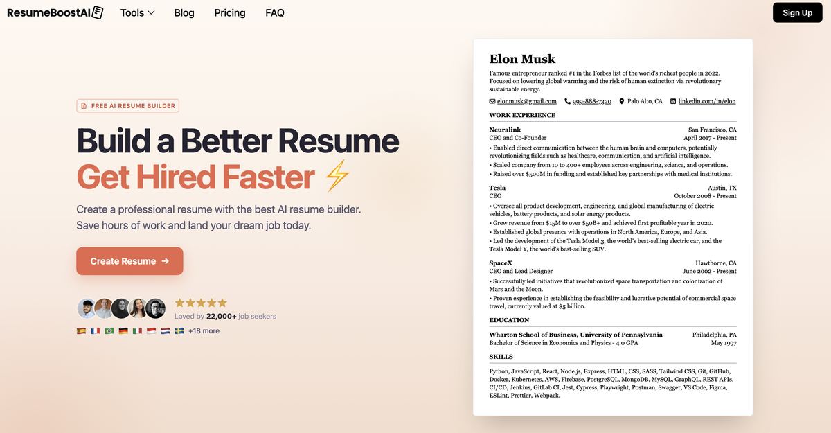 ResumeBoostAI screenshot