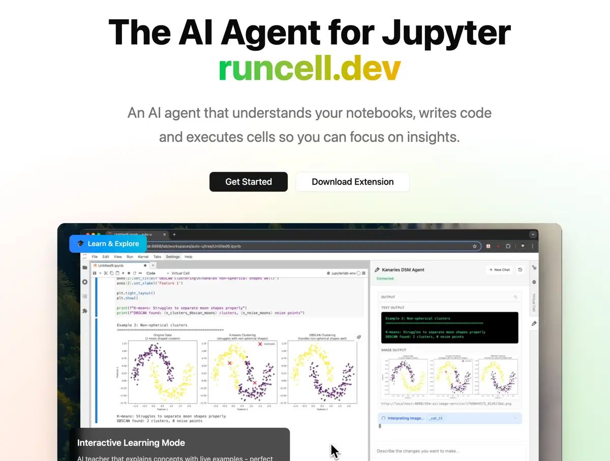 Runcell screenshot