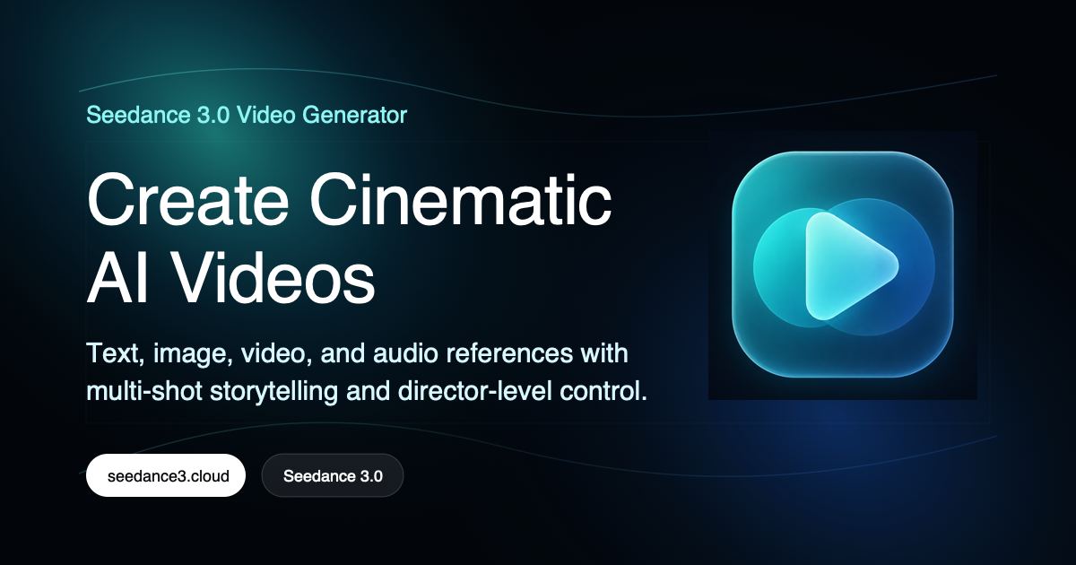 Seedance 3.0 AI Video Generator screenshot