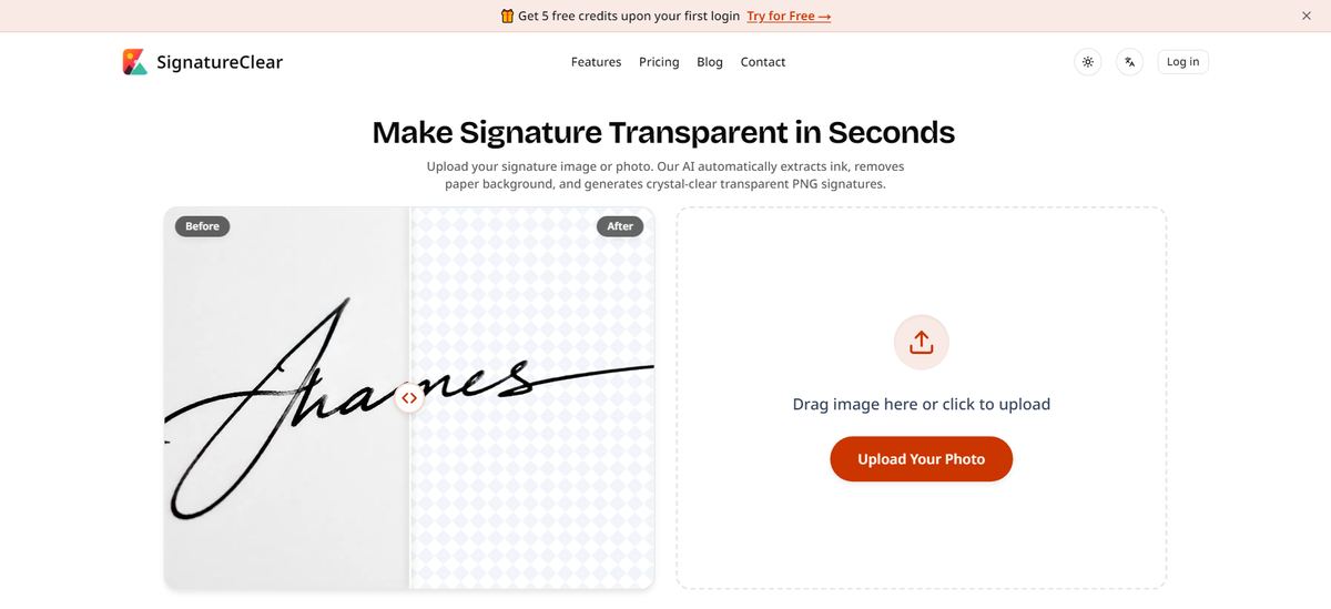 SignatureClear screenshot
