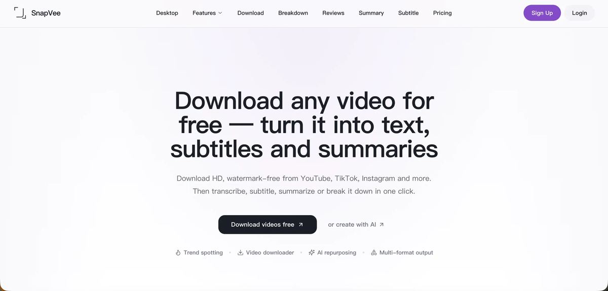 SnapVee Studio screenshot