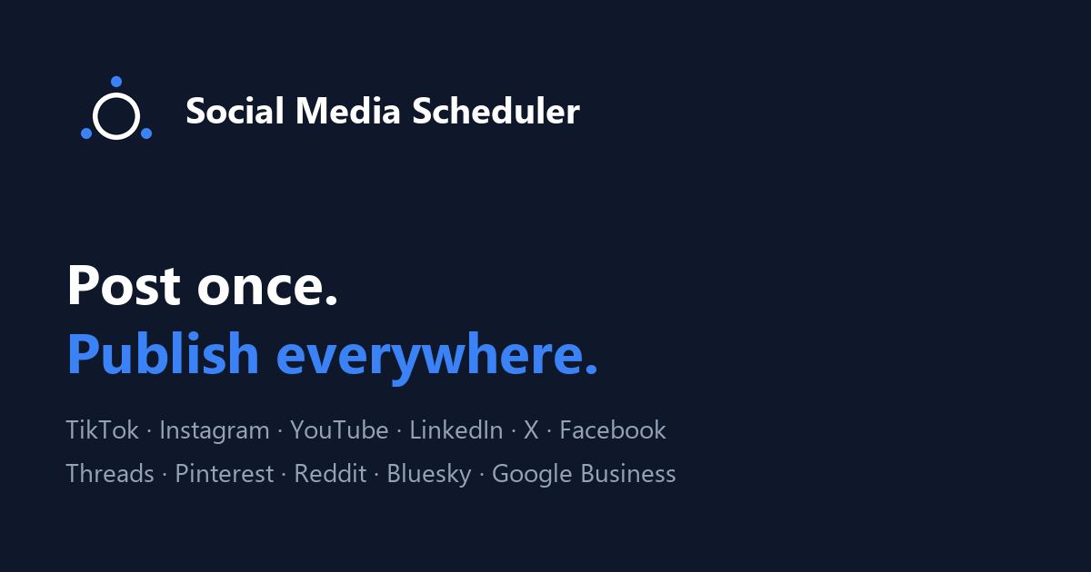 Social Media Scheduler screenshot