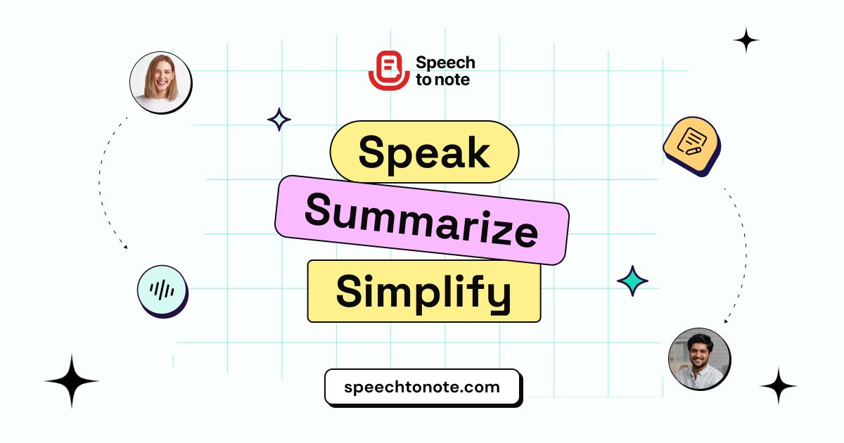 Speech to Note screenshot