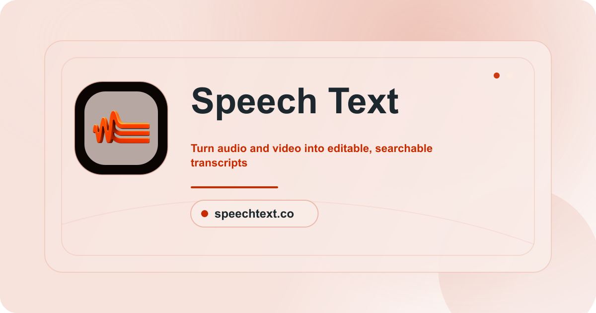 Speech Text screenshot