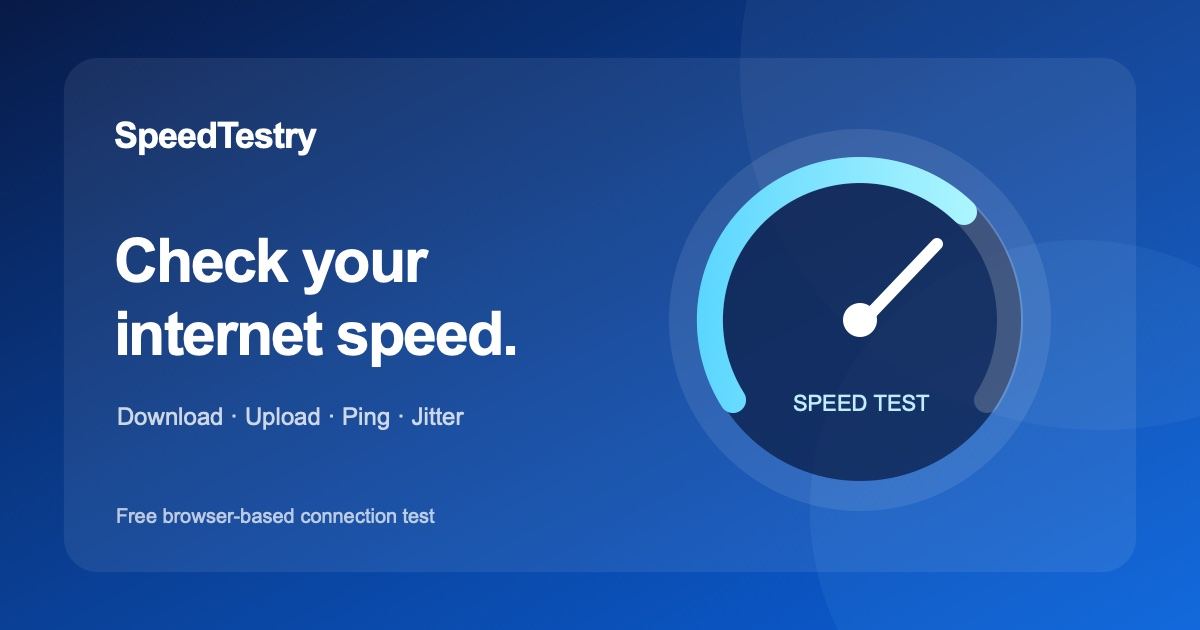 SpeedTestry screenshot