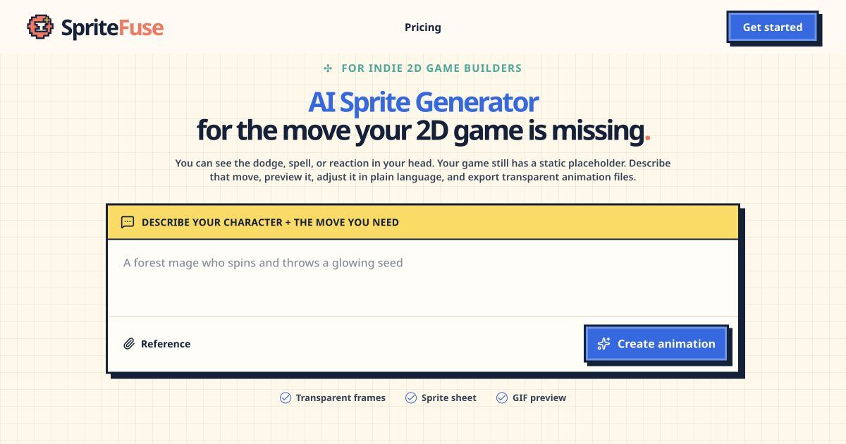 SpriteFuse screenshot